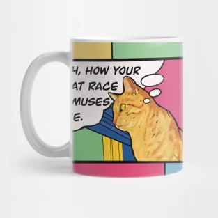 Orange Cat Thoughts Mug